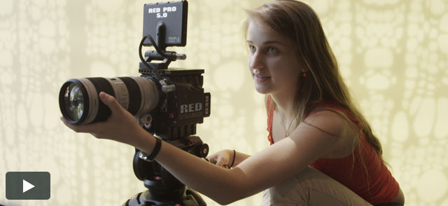 3rd Year Student Linda Ludwig Using the EPIC DRAGON