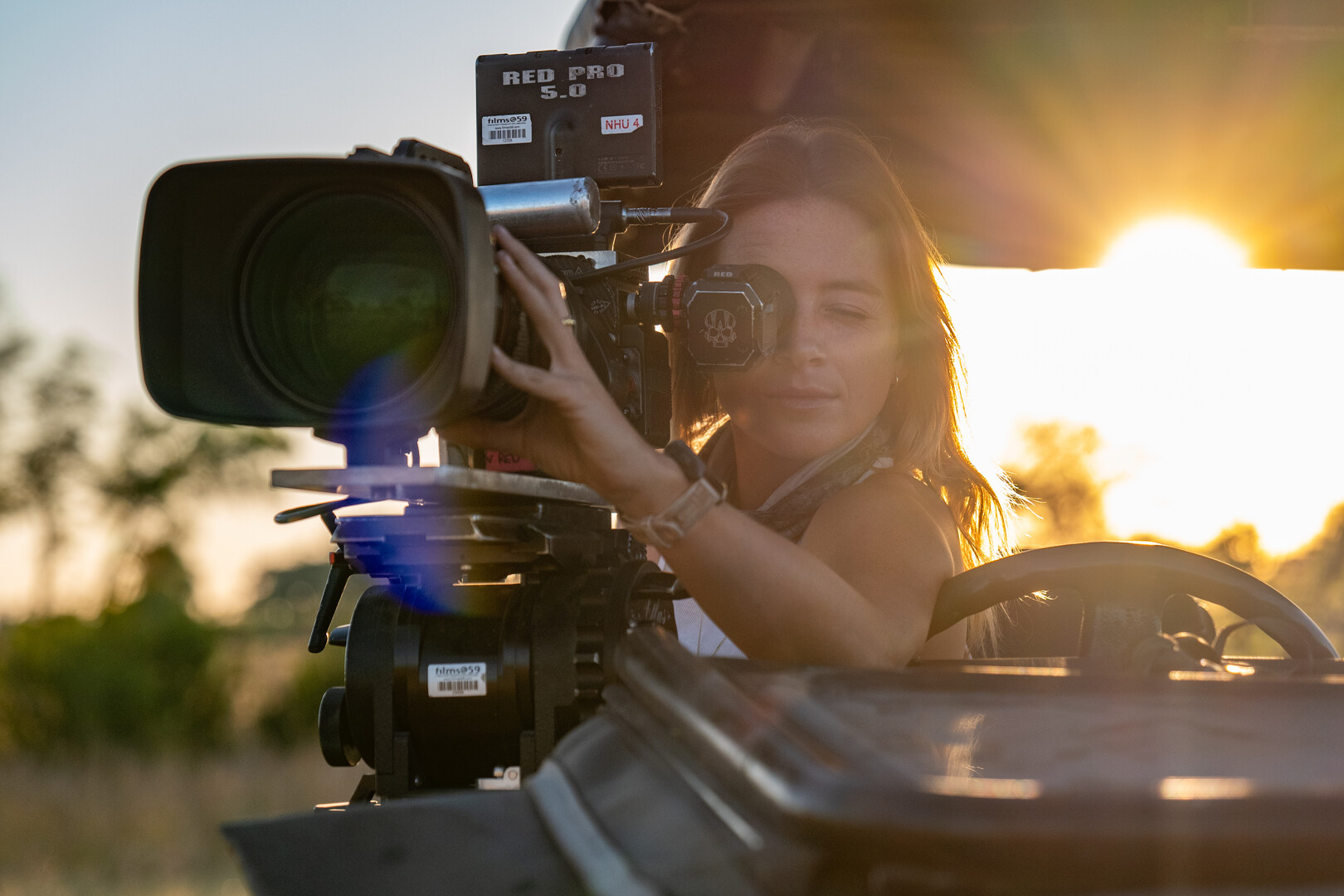 Anna Dimitriadis with camera