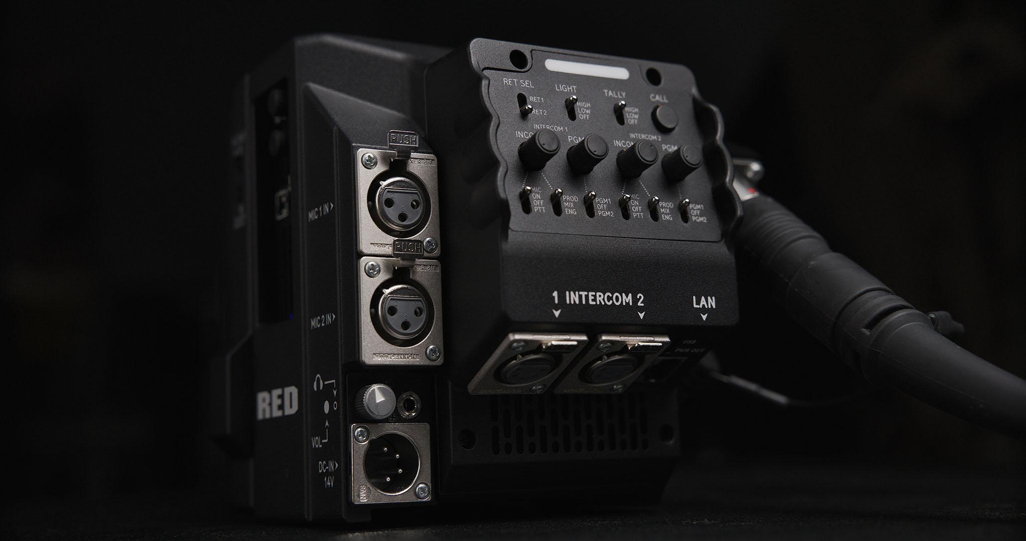 Close-up of the Cine Broadcast Module