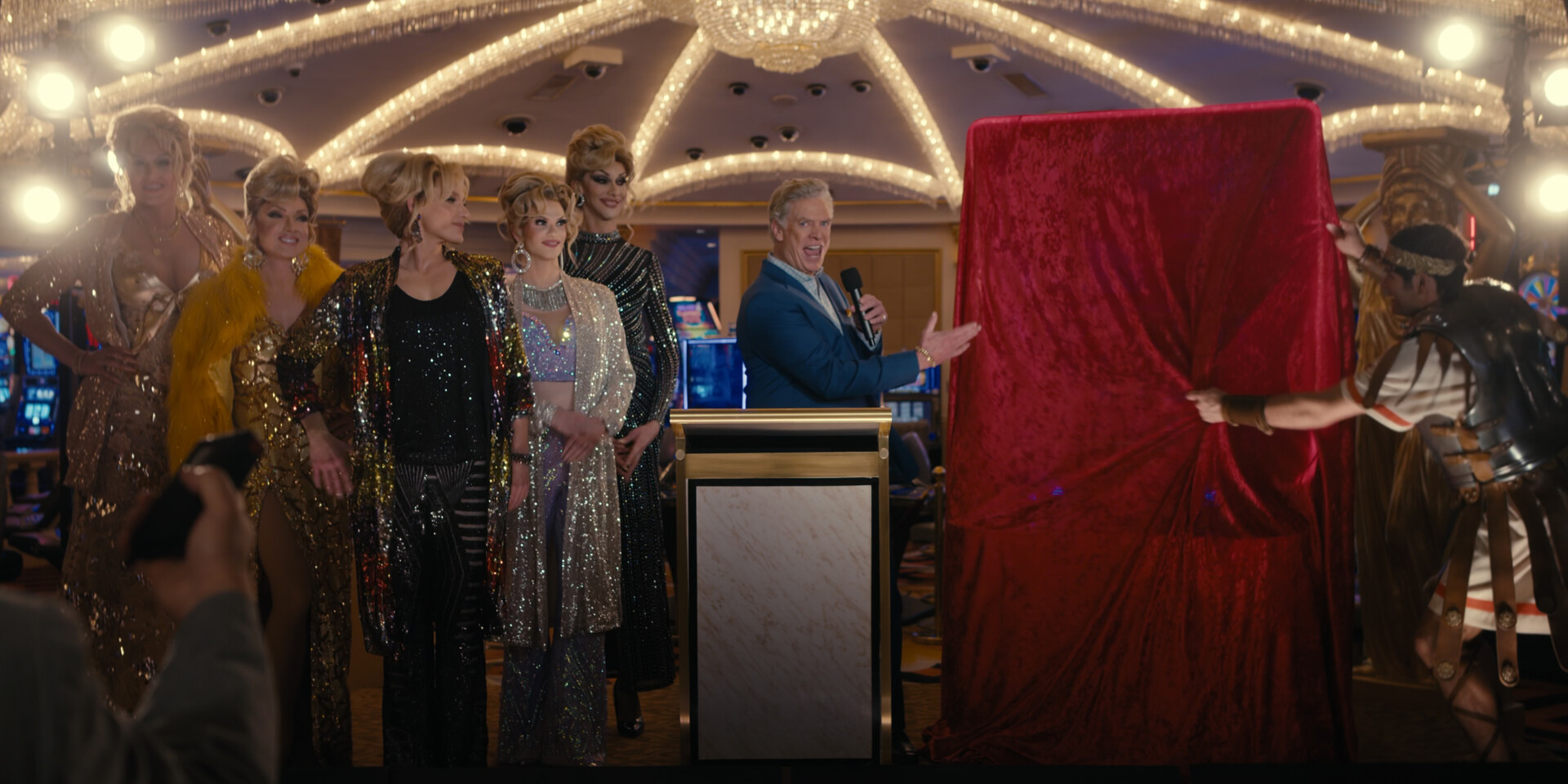 casino floor painting unveiling