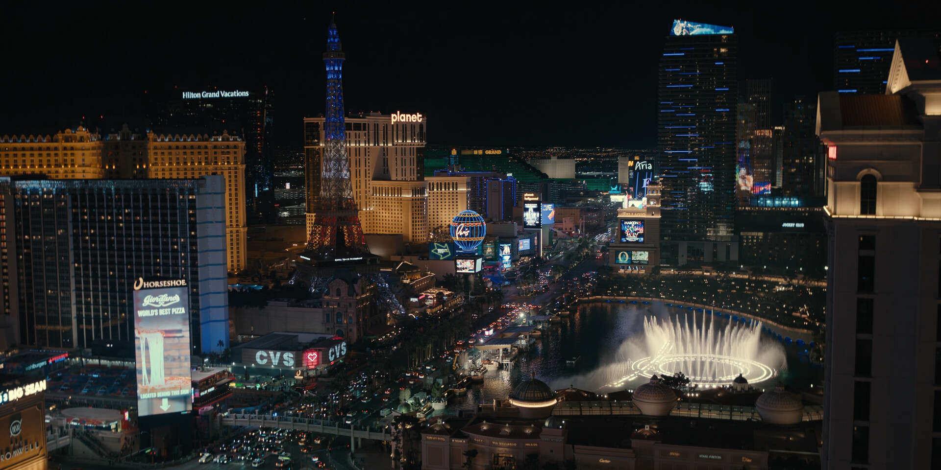 Las Vegas aerial shot