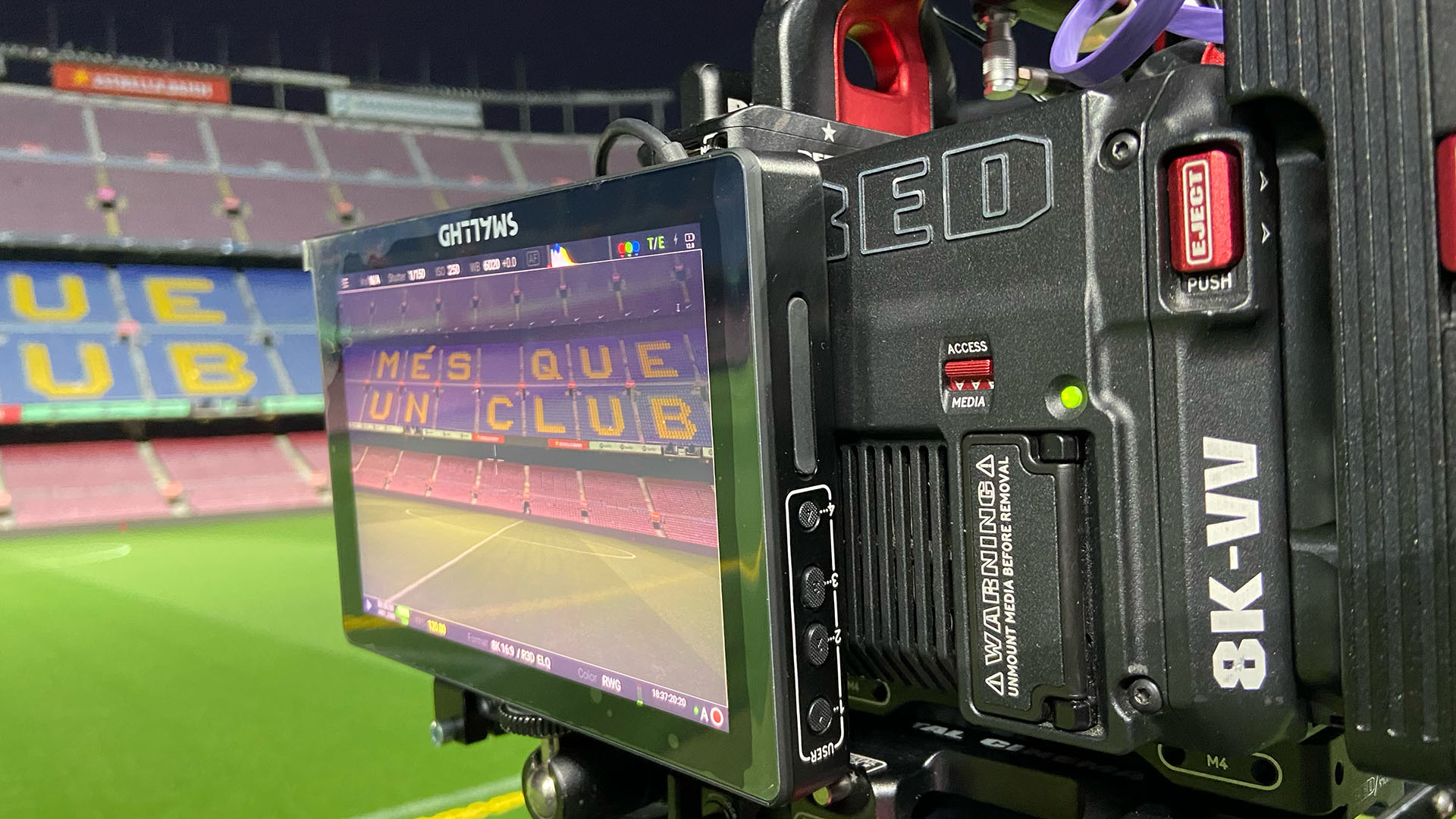 monitor on side of camera