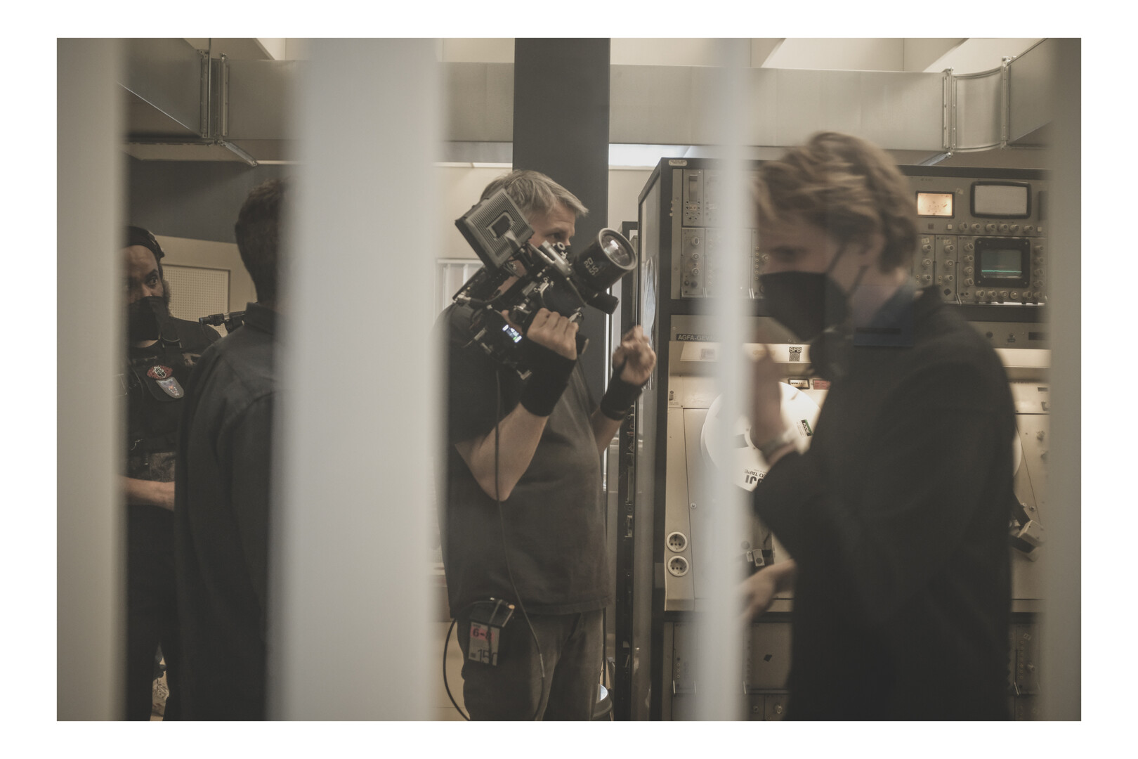 Markus Förderer holding a RED camera