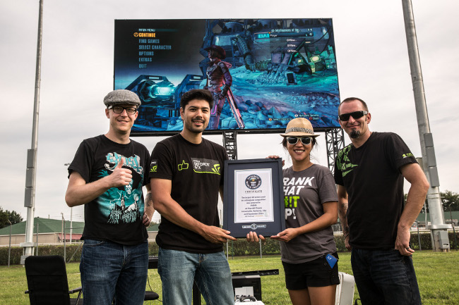 nvidia sets gaming record on 4k display