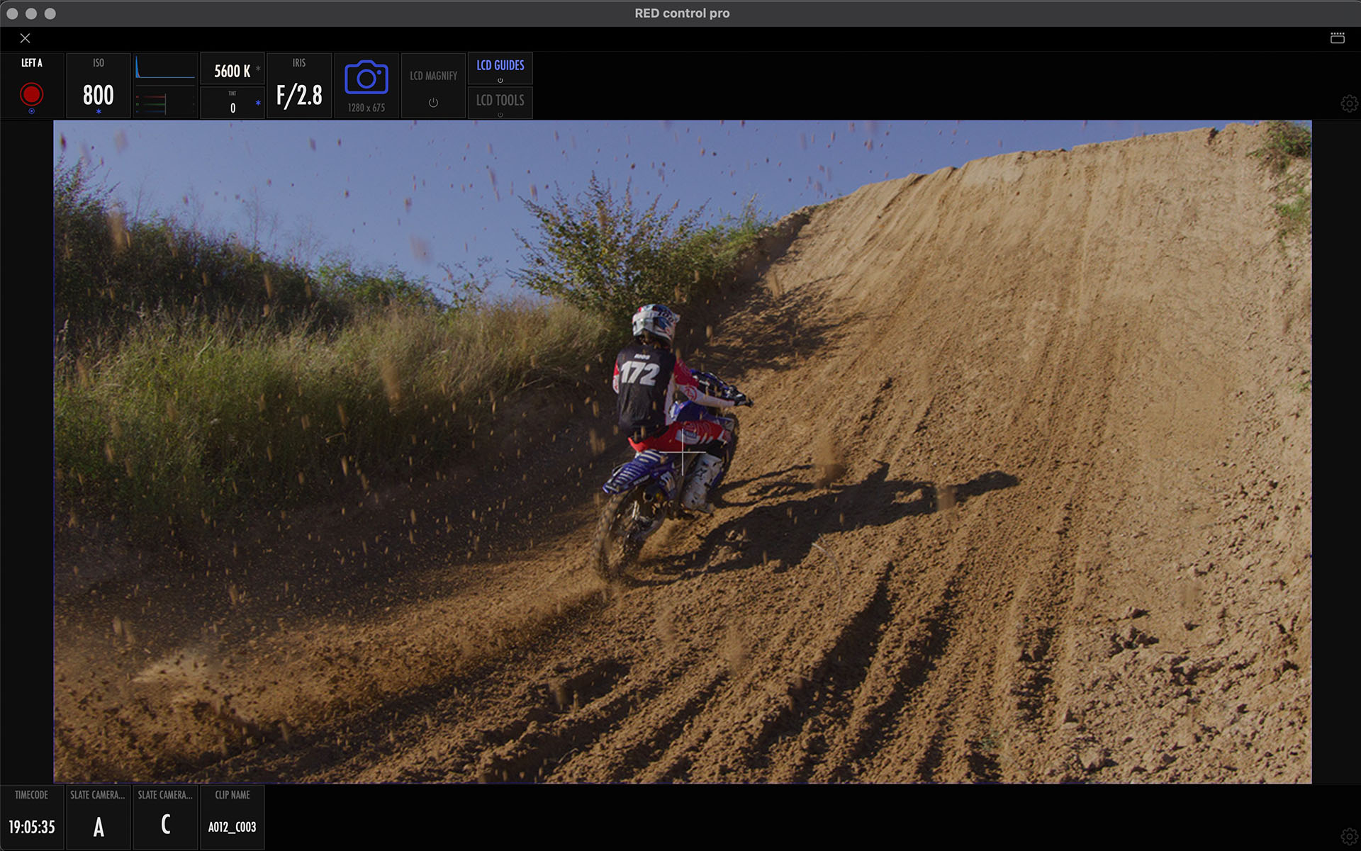 RED Control Pro macOS (screenshot)