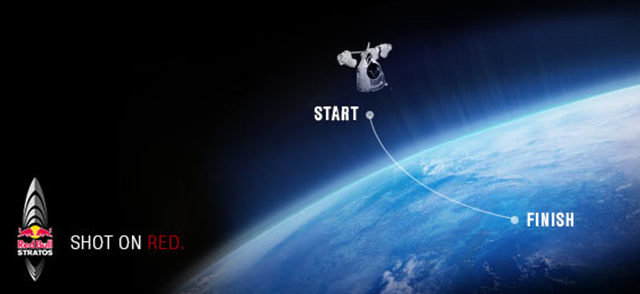 Red Bull's Quest to freefall a man from space will be shot on RED
