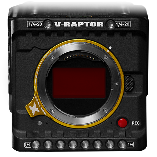 front of camera with sensor visible